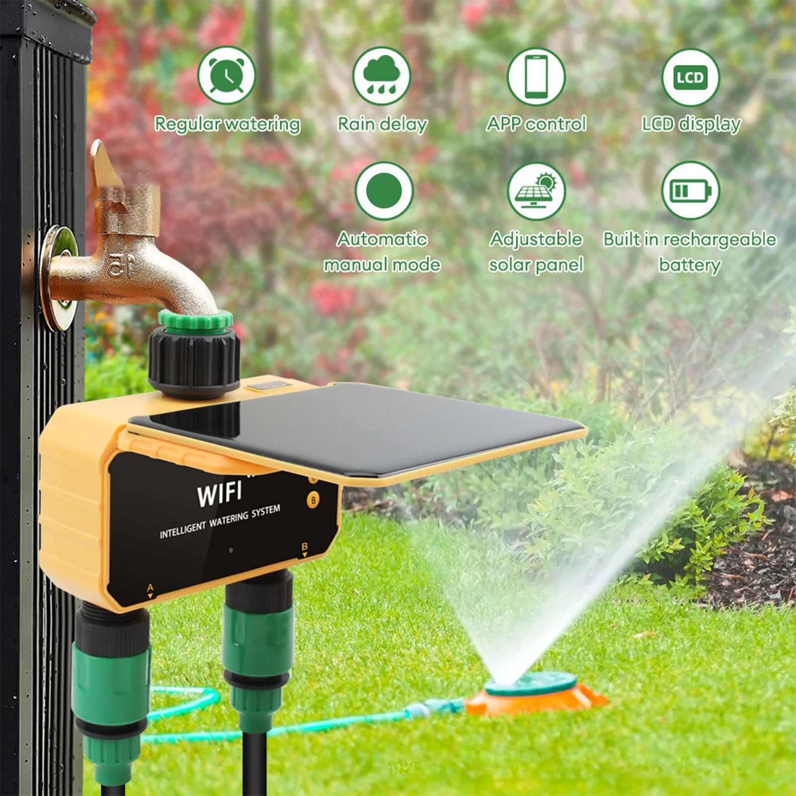 Smart Garden Is - Солнечный Wi-Fi таймер для умного полива